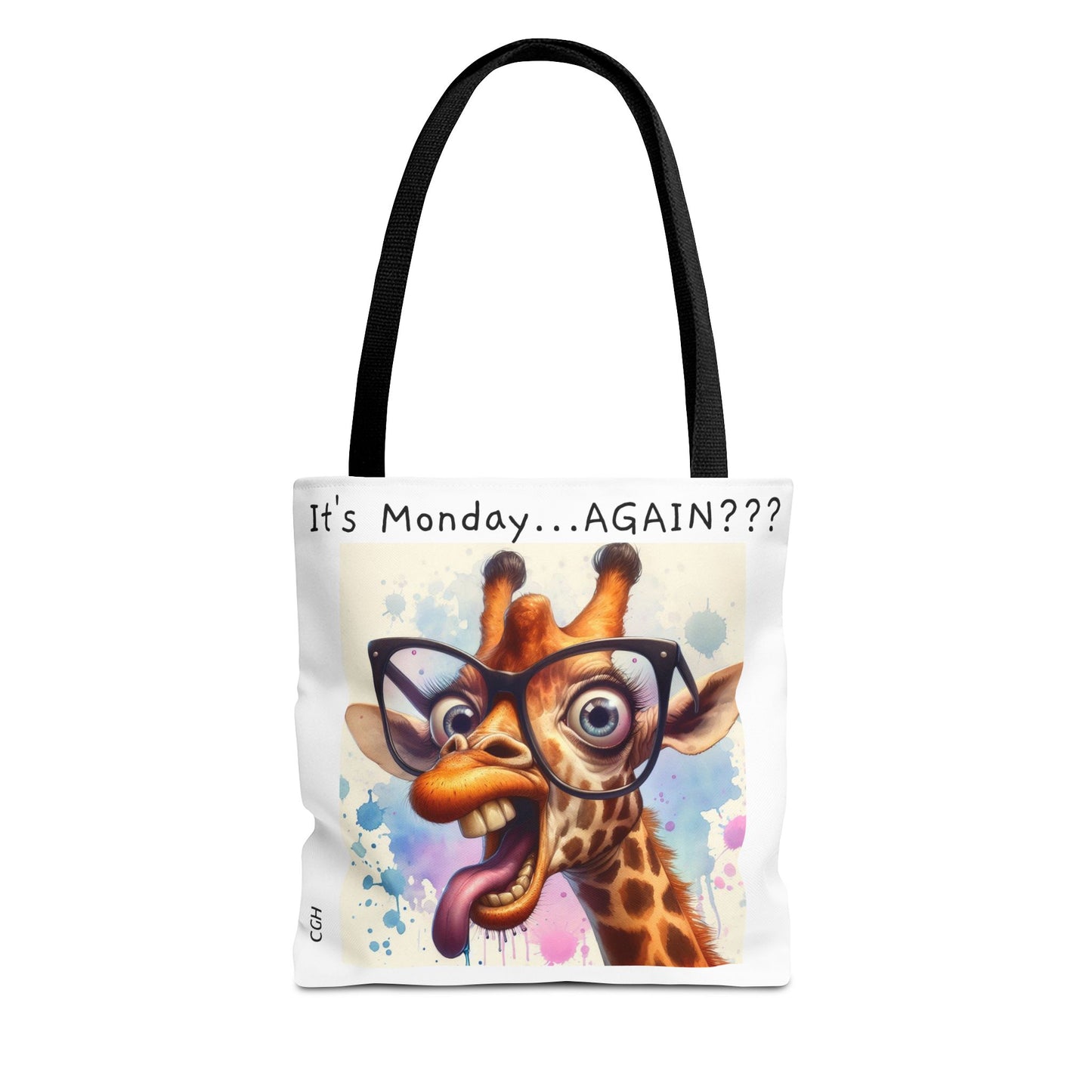 It's Monday...AGAIN??? Funny Giraffe Tote Bag