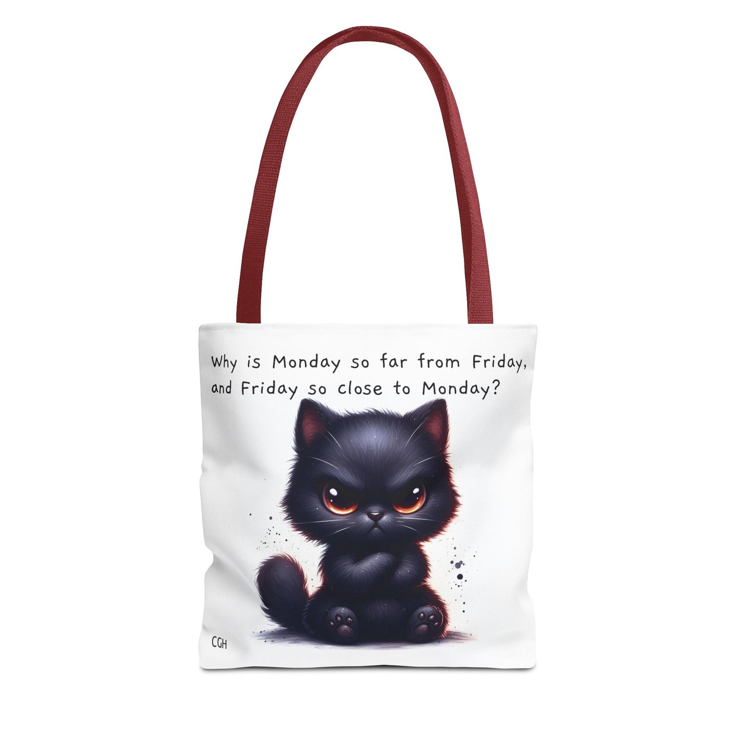 Angry Black Cat Tote Bag