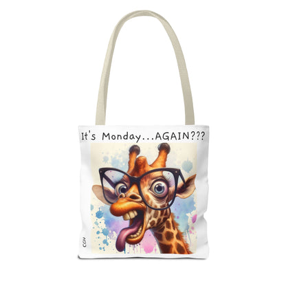 It's Monday...AGAIN??? Funny Giraffe Tote Bag