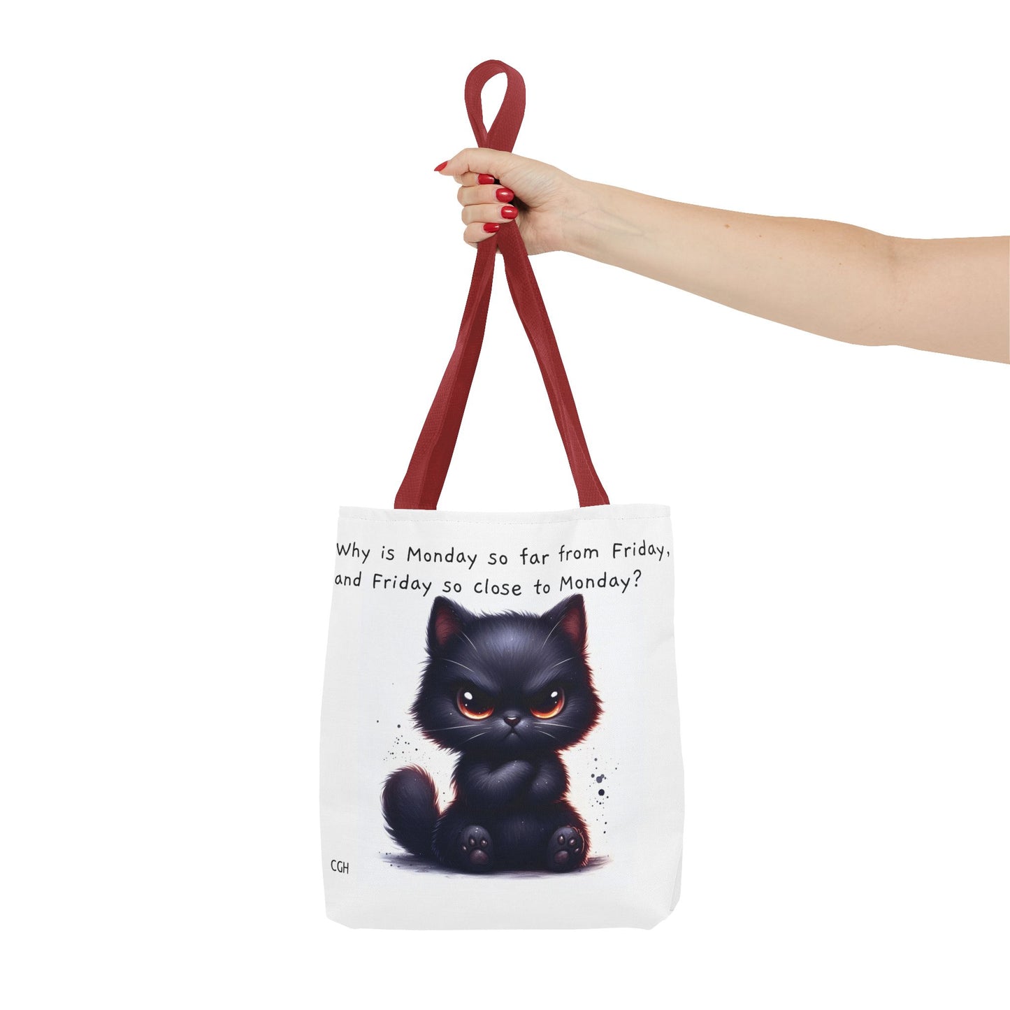 Angry Black Cat Tote Bag