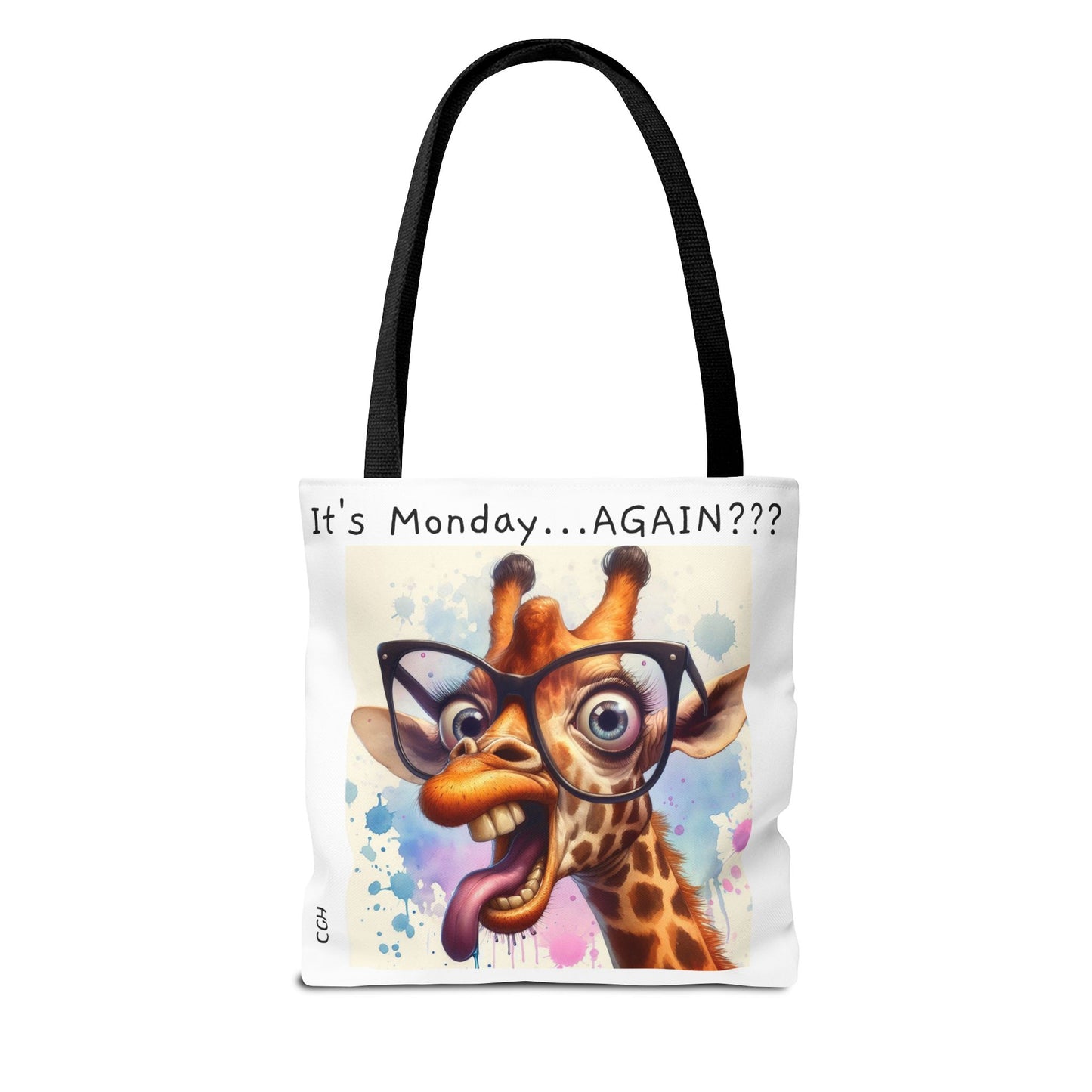 It's Monday...AGAIN??? Funny Giraffe Tote Bag