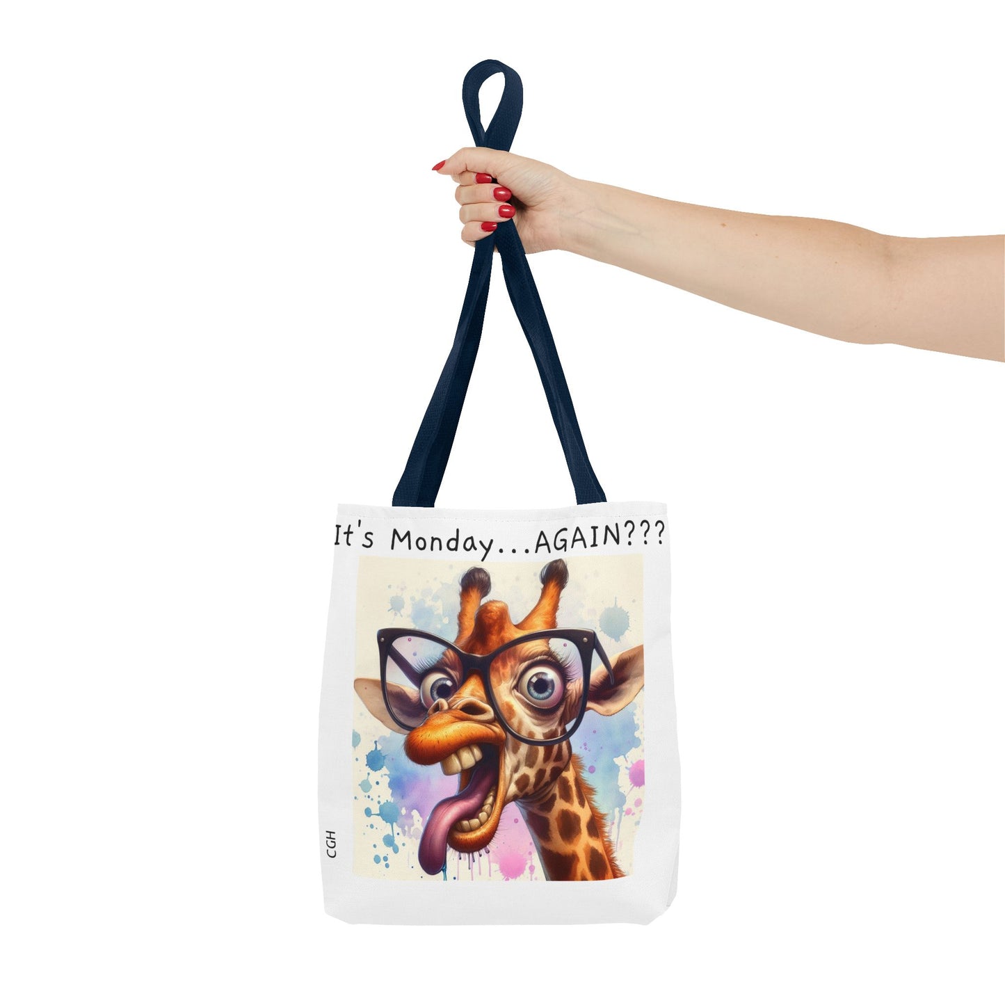 It's Monday...AGAIN??? Funny Giraffe Tote Bag