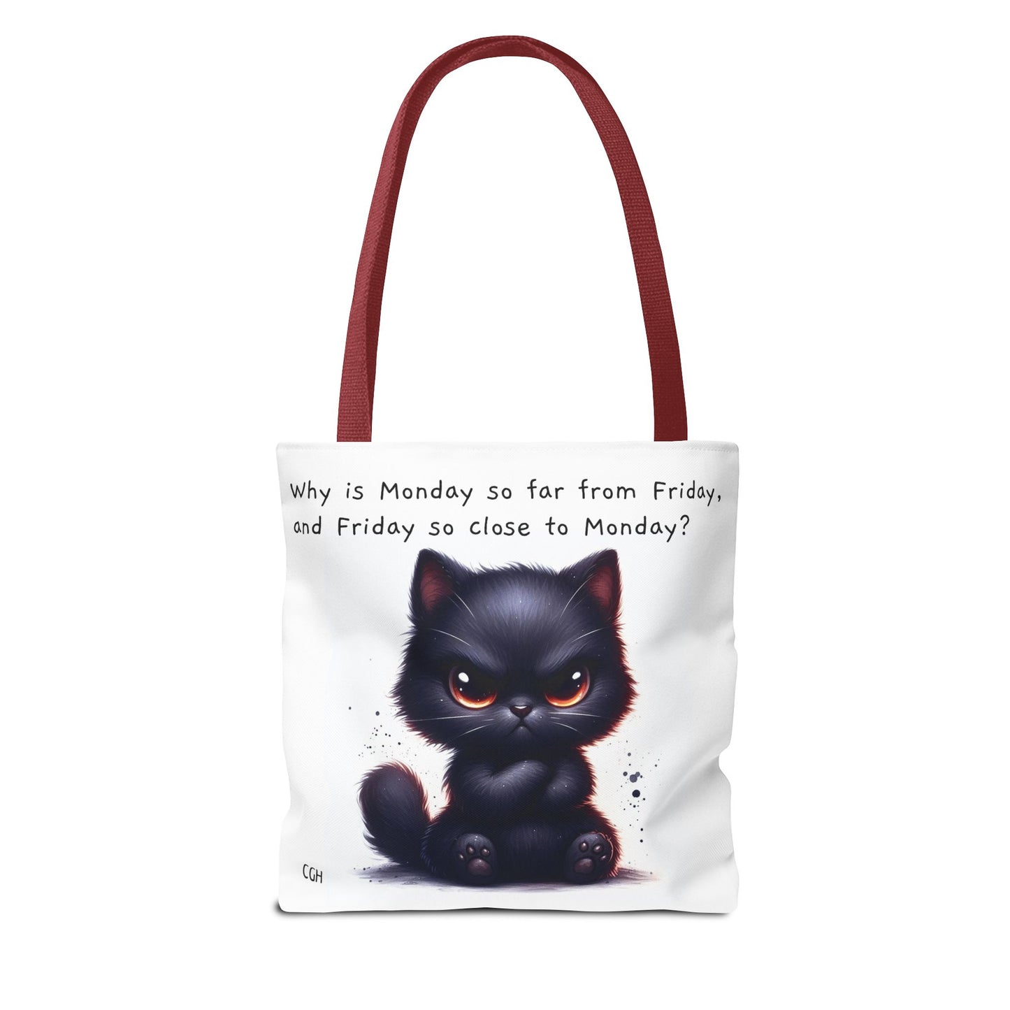 Angry Black Cat Tote Bag